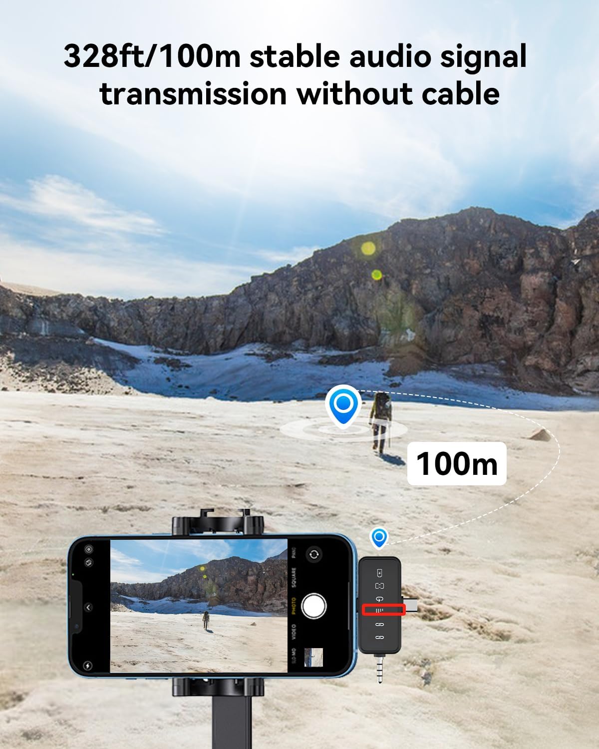 Thumbnail 4 de PQRQP 3-in-1 Wireless Microphone 328ft