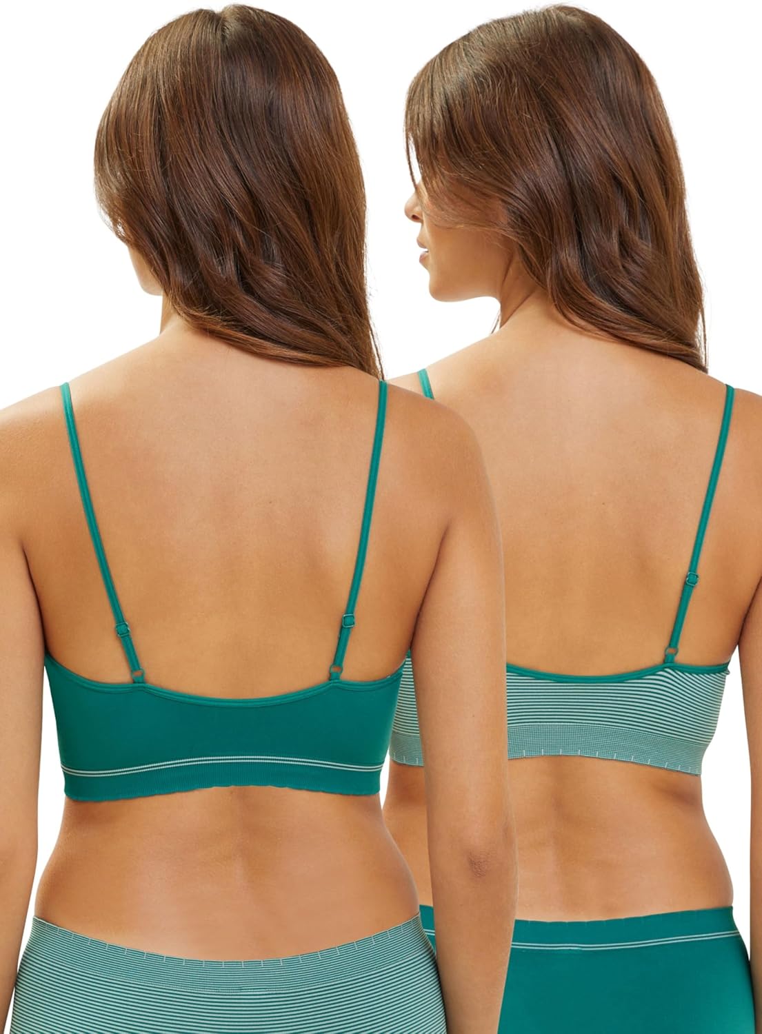 Thumbnail 1 de Billet Doux Zen Attitude : Lot de 2 Brassières sans Armatures – uni + rayé, Femme
