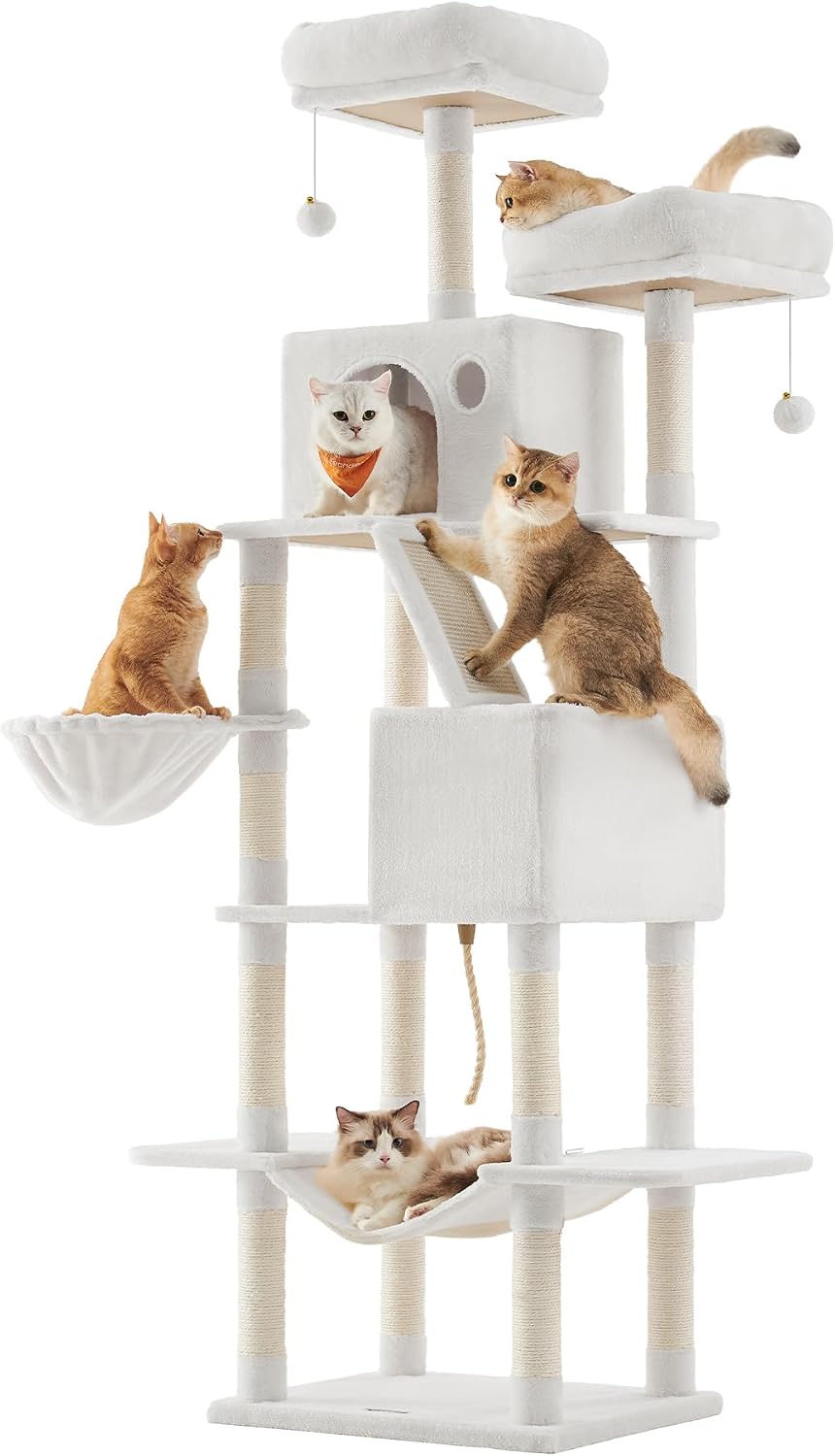 Detalle de Feandrea Kratzbaum 206 cm fĂŒr Katzen đ±