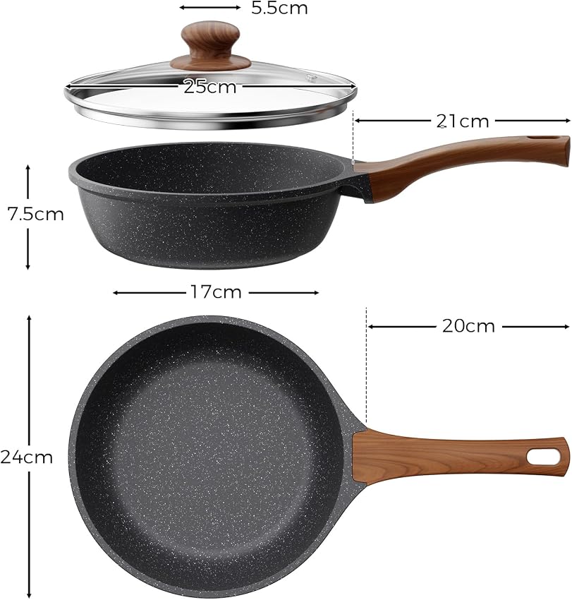 Thumbnail 6 de YASHE Sartén Profunda 24 cm antiadherente para inducción