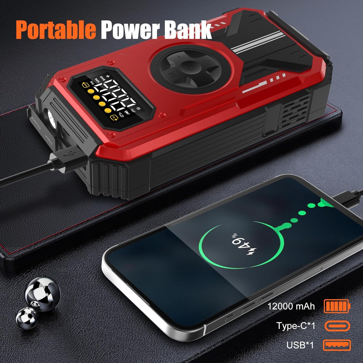 Detalle 2 de Batterie booster Eigotrav PD-270 6000A
