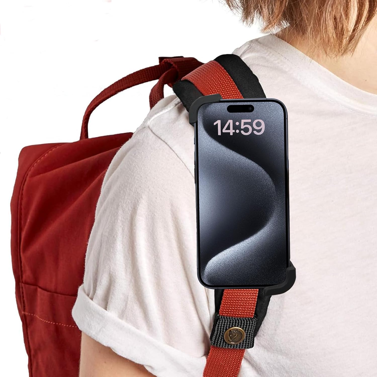 Thumbnail 4 de TOOLIN Phone Holder for Backpack Strap – 360° Rotating Clip