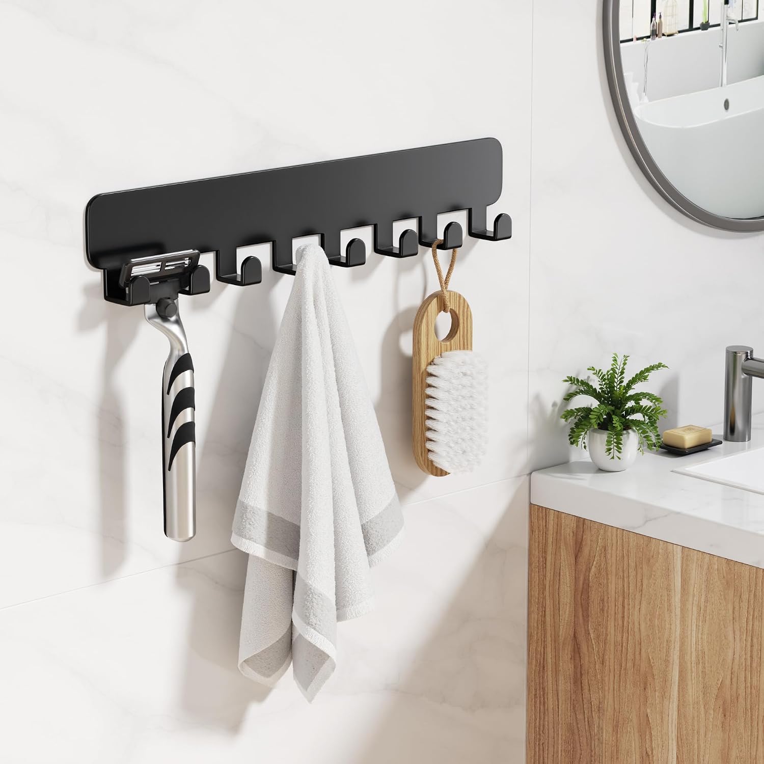 Thumbnail 3 de pickpiff Heavy Duty Self Adhesive 8 Hooks for Hanging, 2 Pack ⌛