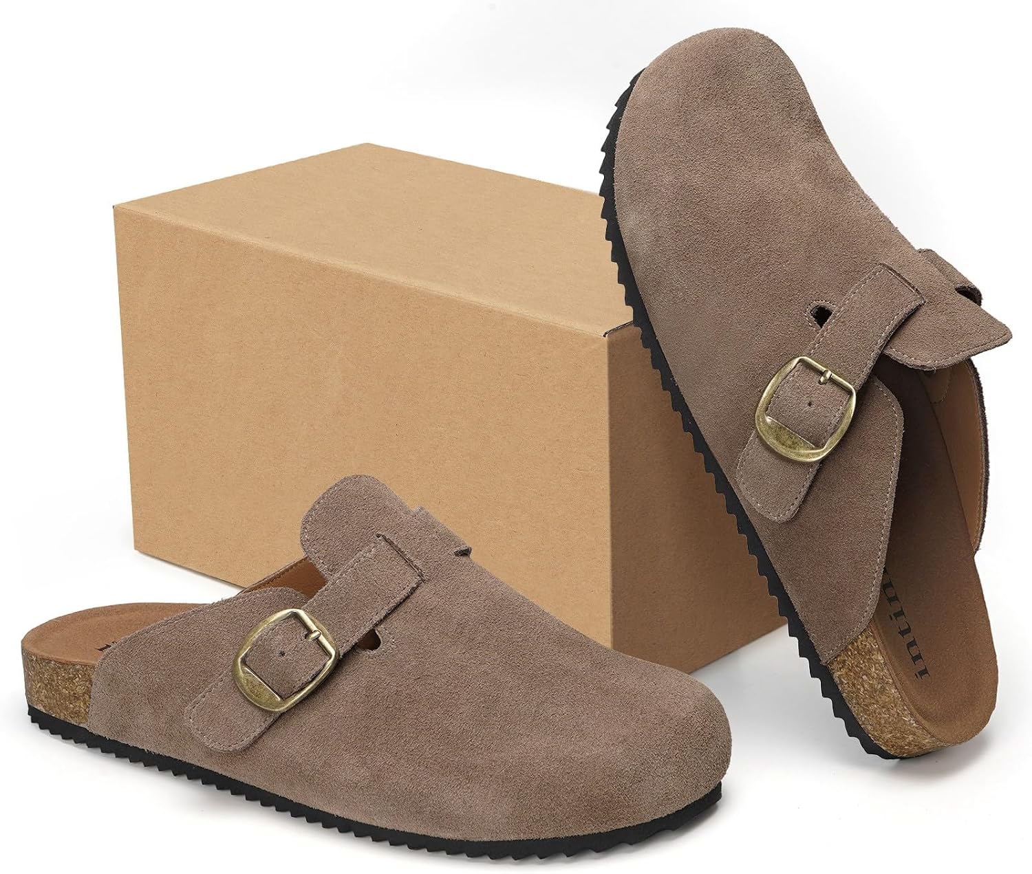 Thumbnail 5 de Sabot uomo/donna chiuse in pelle con fibbia regolabile e suola antiscivolo (36-46)