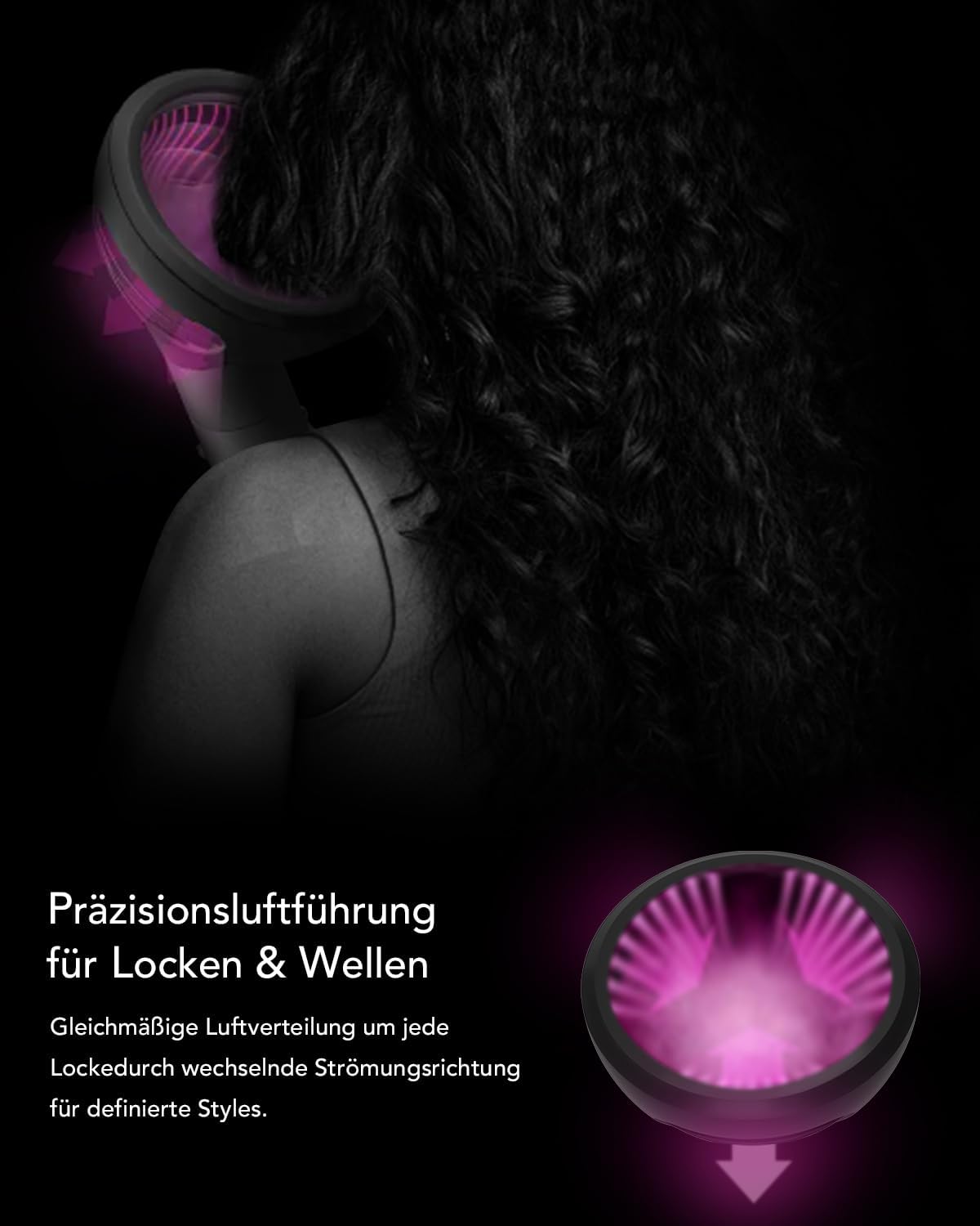 Thumbnail 6 de Wellen- und Locken-Diffusor-Aufsatz für Dyson Airwrap HS01/HS05/HS08 – Neues Design mit 2 Luftstrom-Modi