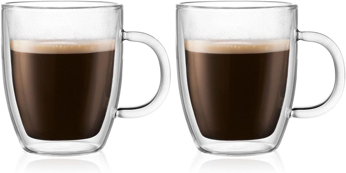 Detalle de Bodum Bistro – szklane kubki z podwójną ścianką, 2 szt., 0,3 l