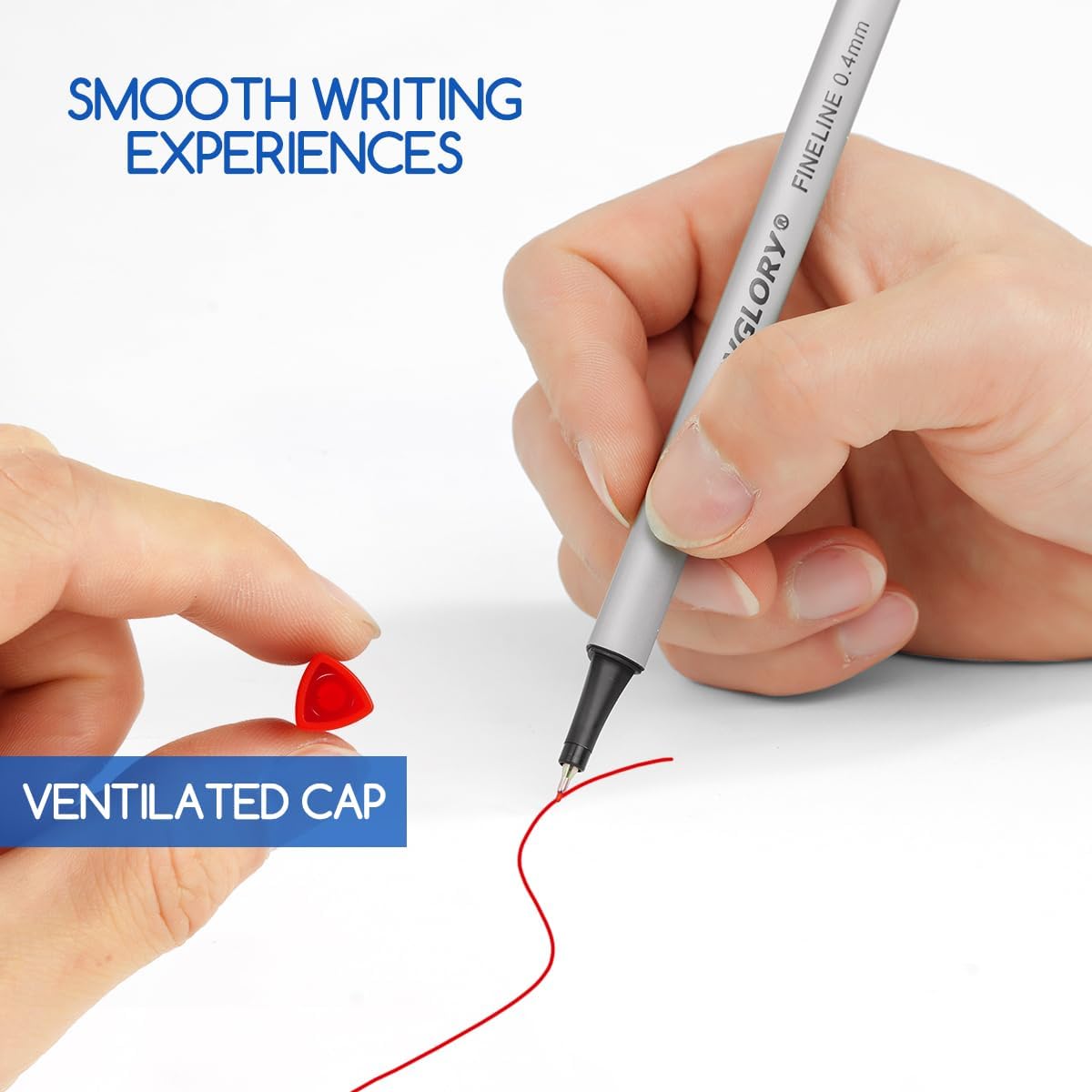 Thumbnail 4 de SKYGLORY 72 Colours Fineliner Pens – 0.4mm precision with colour‑matched caps