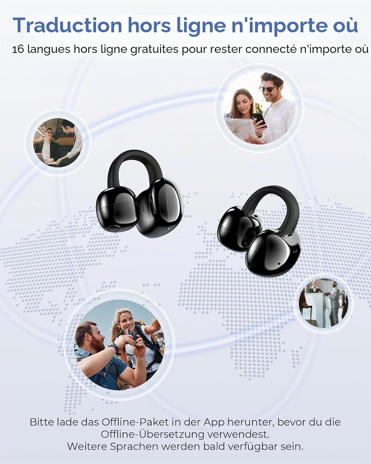 Detalle de Kentfaith Écouteur traducteur 150 langues