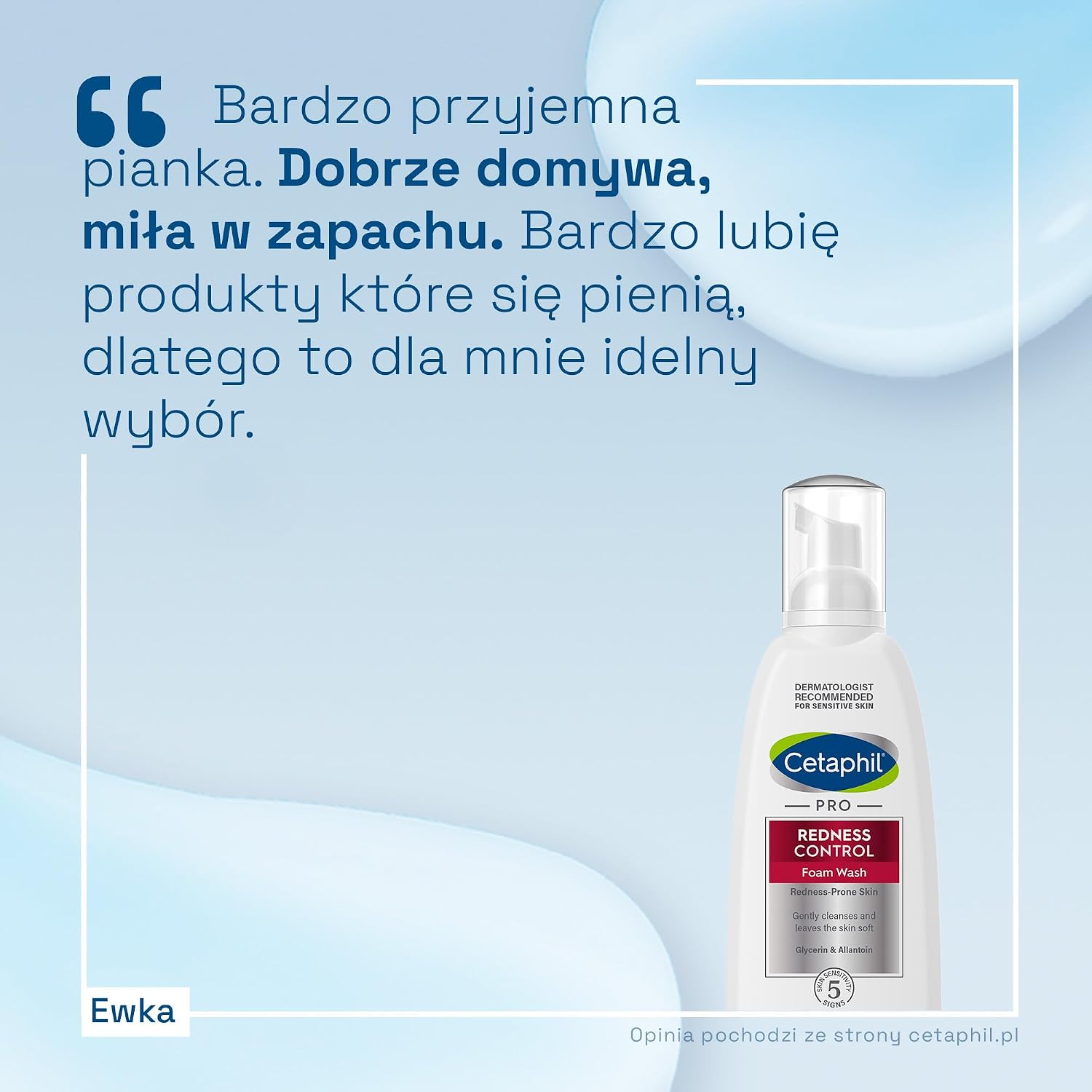 Detalle 1 de Cetaphil PRO REDNESS ansiktsrengöringsskum för känslig hud, 236 ml