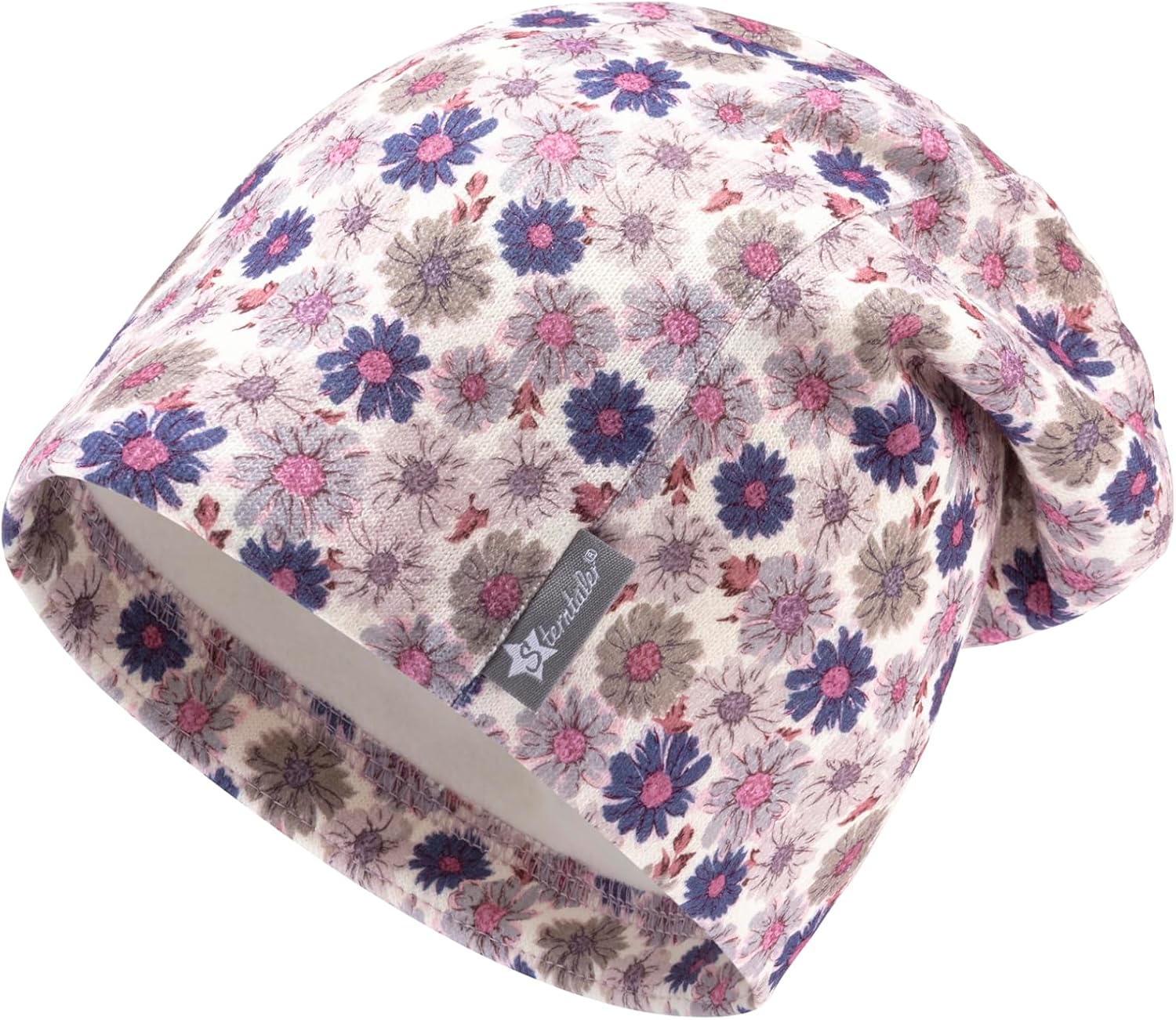 Thumbnail 6 de Sterntaler Beanie bedruckt mit Blümchen für Mädchen – Baby und Kinder Mütze aus Mischgewebe