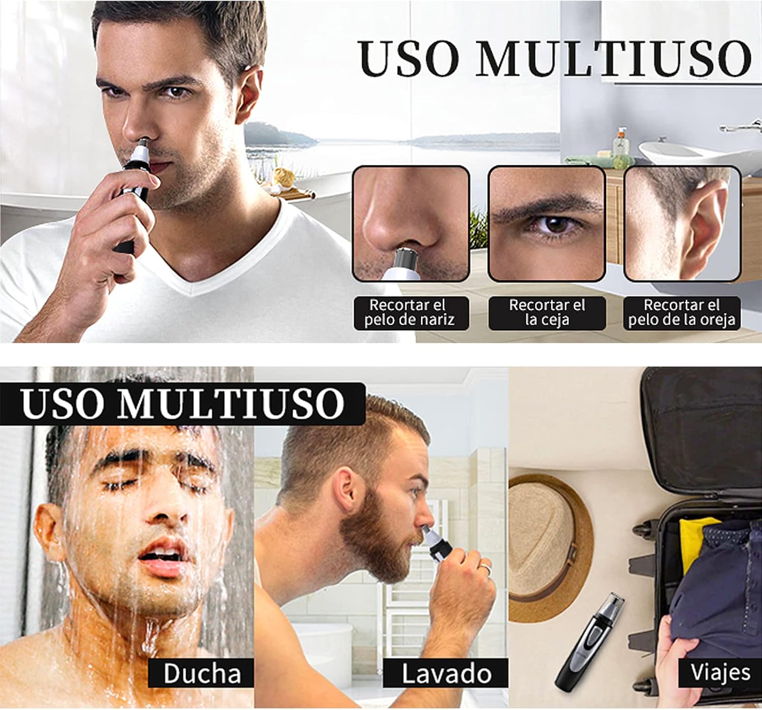 Thumbnail 6 de Nasenhaartrimmer Doppelklingen IPX7 wasserdicht