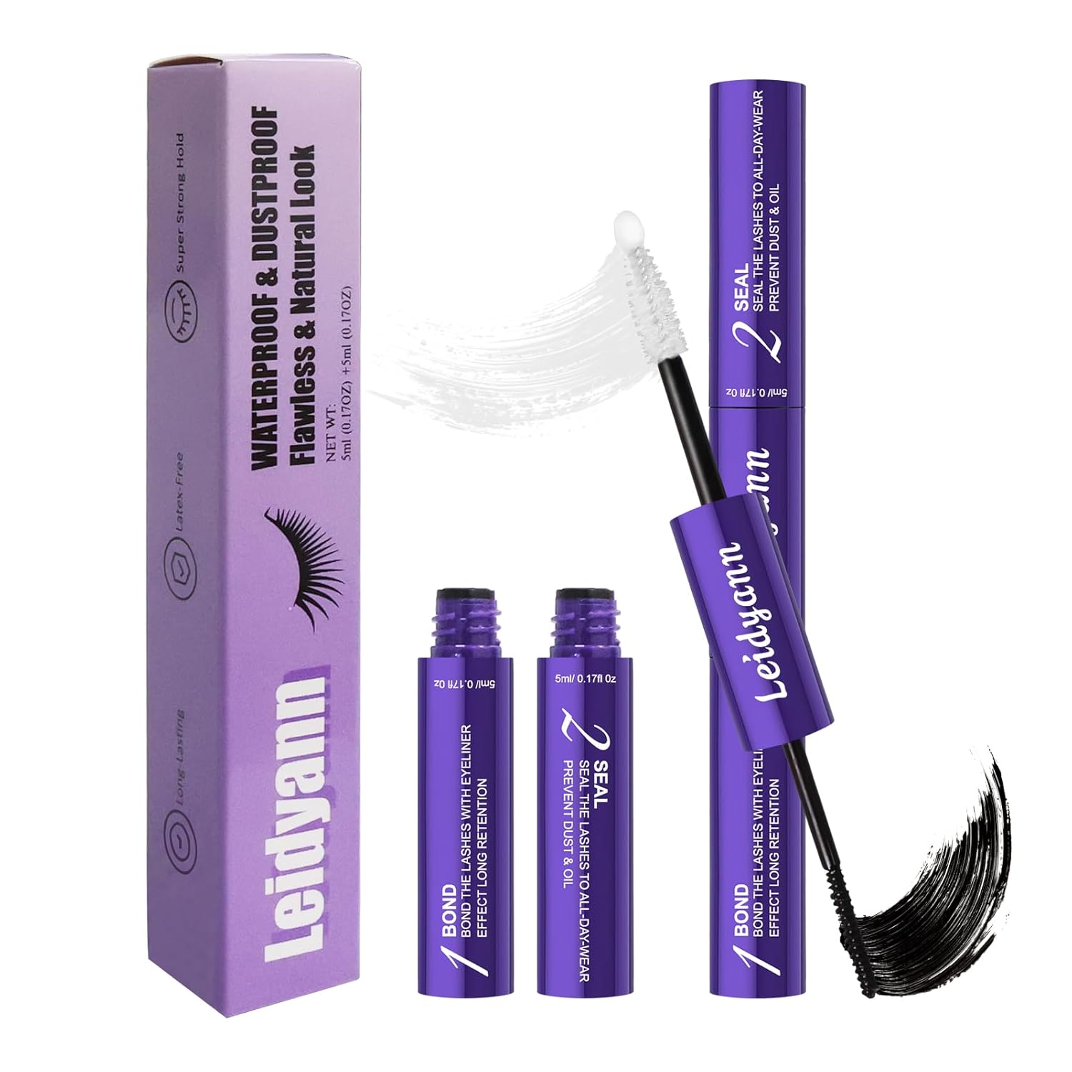Detalle de Eyelash Glue Lash Bond & Seal: 2-in-1 Adhesive for Lash Clusters & DIY Extensions
