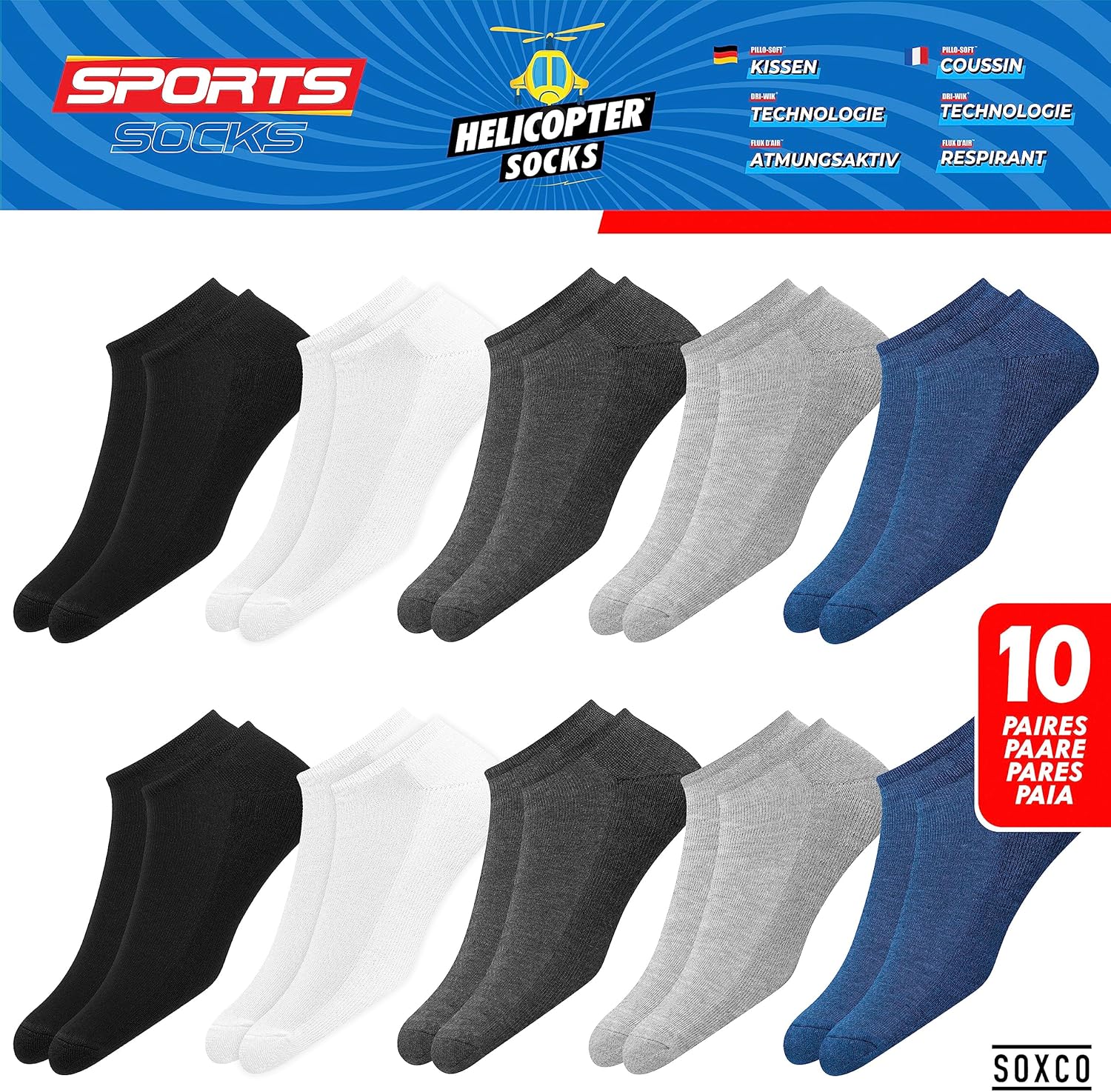 Thumbnail 2 de SOXCO Chaussettes basses lot 10