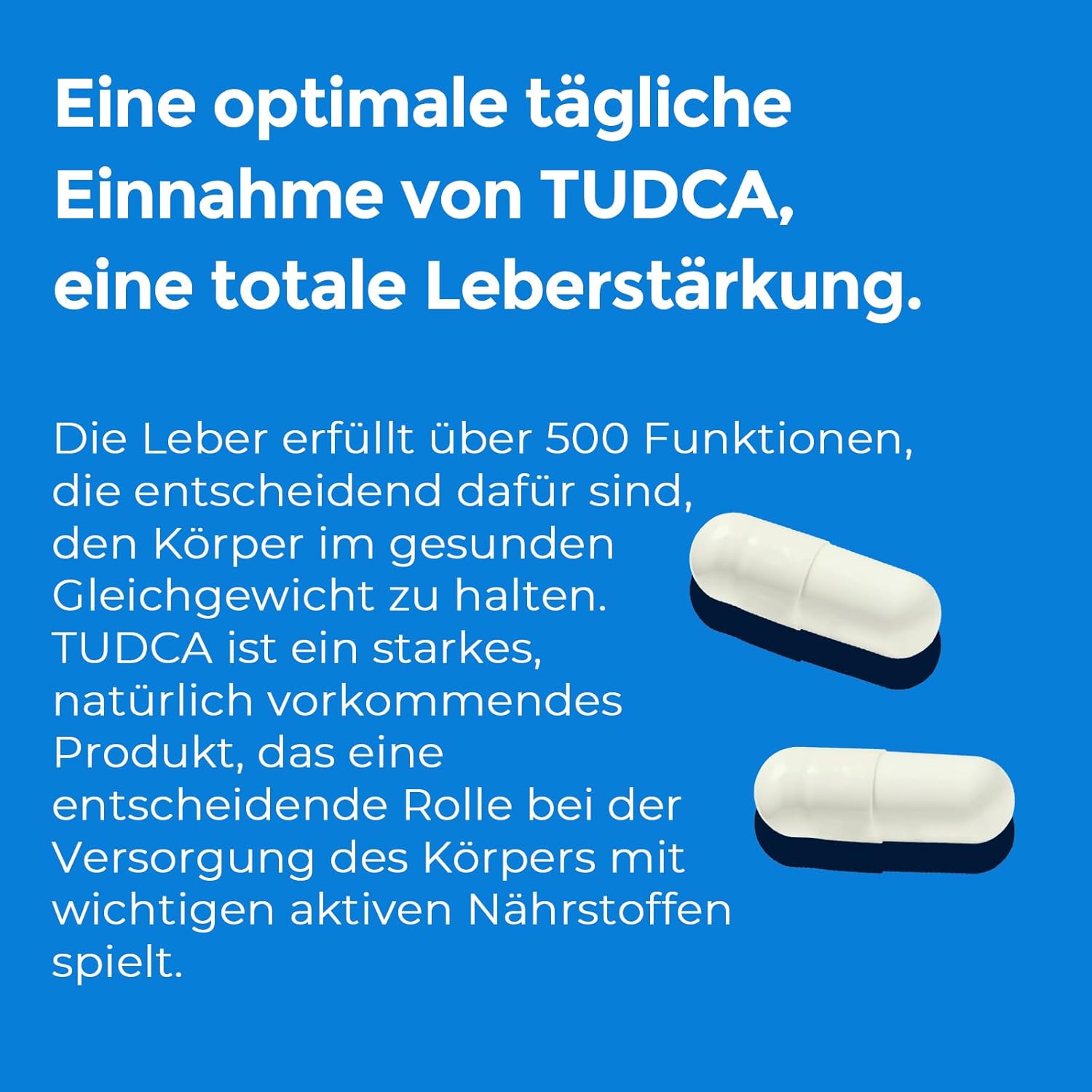 Detalle de TUDCA Supplement 1200 mg pro Portion – 60 Kapseln