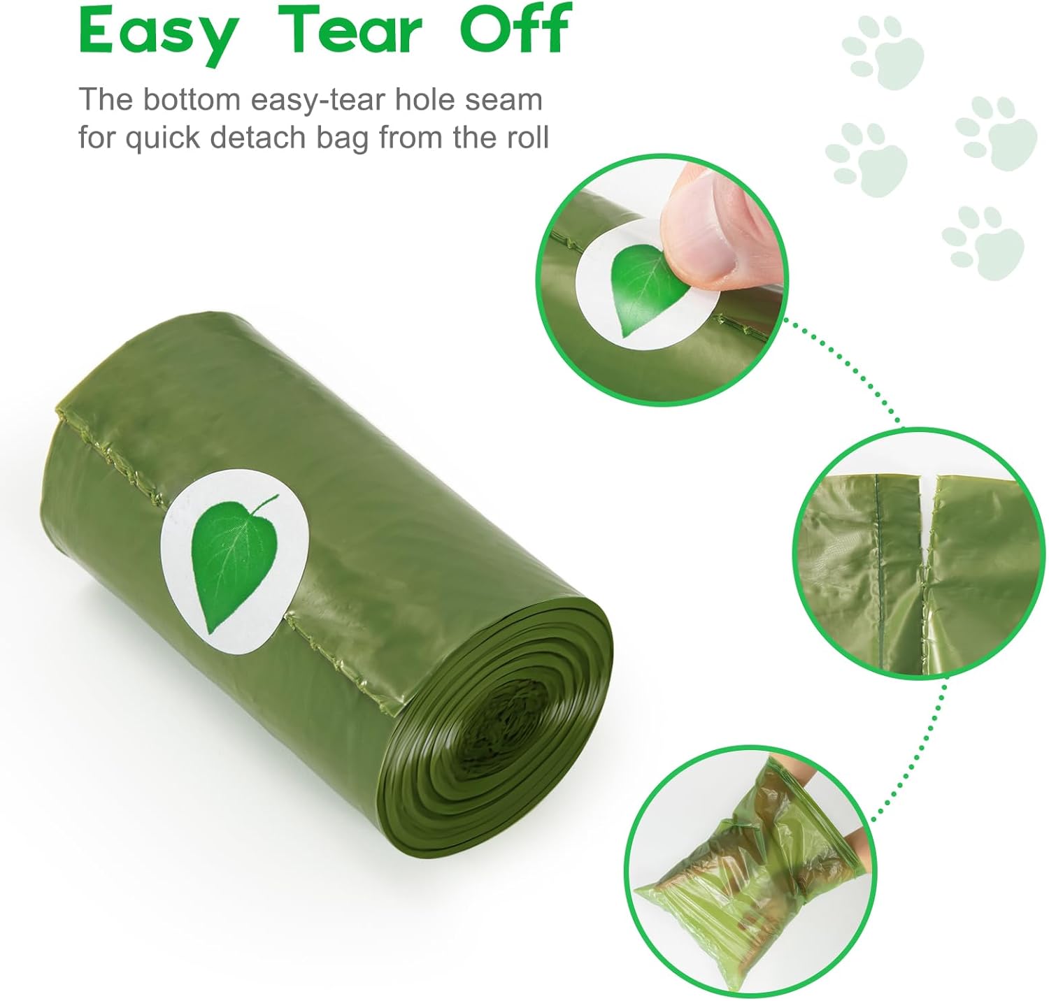 Detalle 2 de Topfree Poo Bags 180-count, leak-proof dog bags