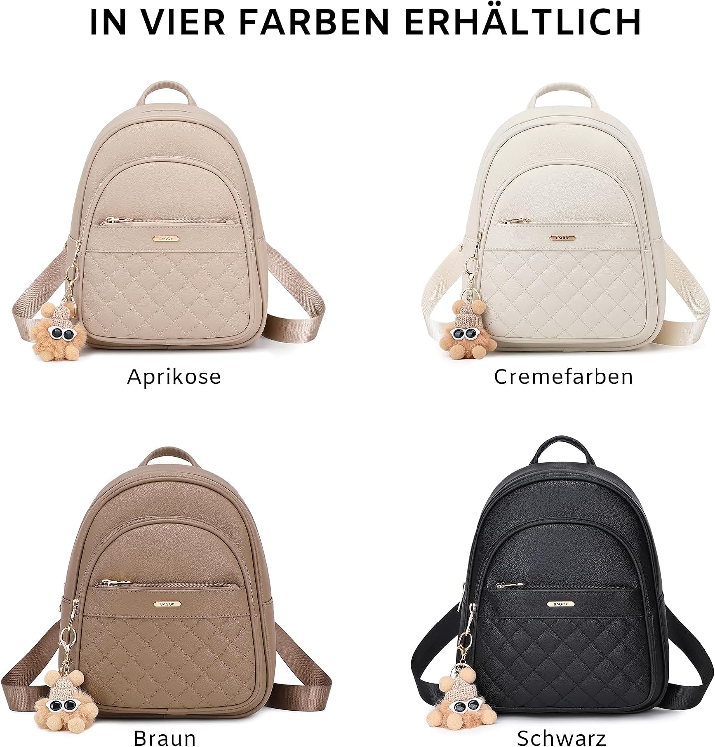 Thumbnail 6 de BAGOK Mini Rucksack Damen Klein 28x15x31 cm