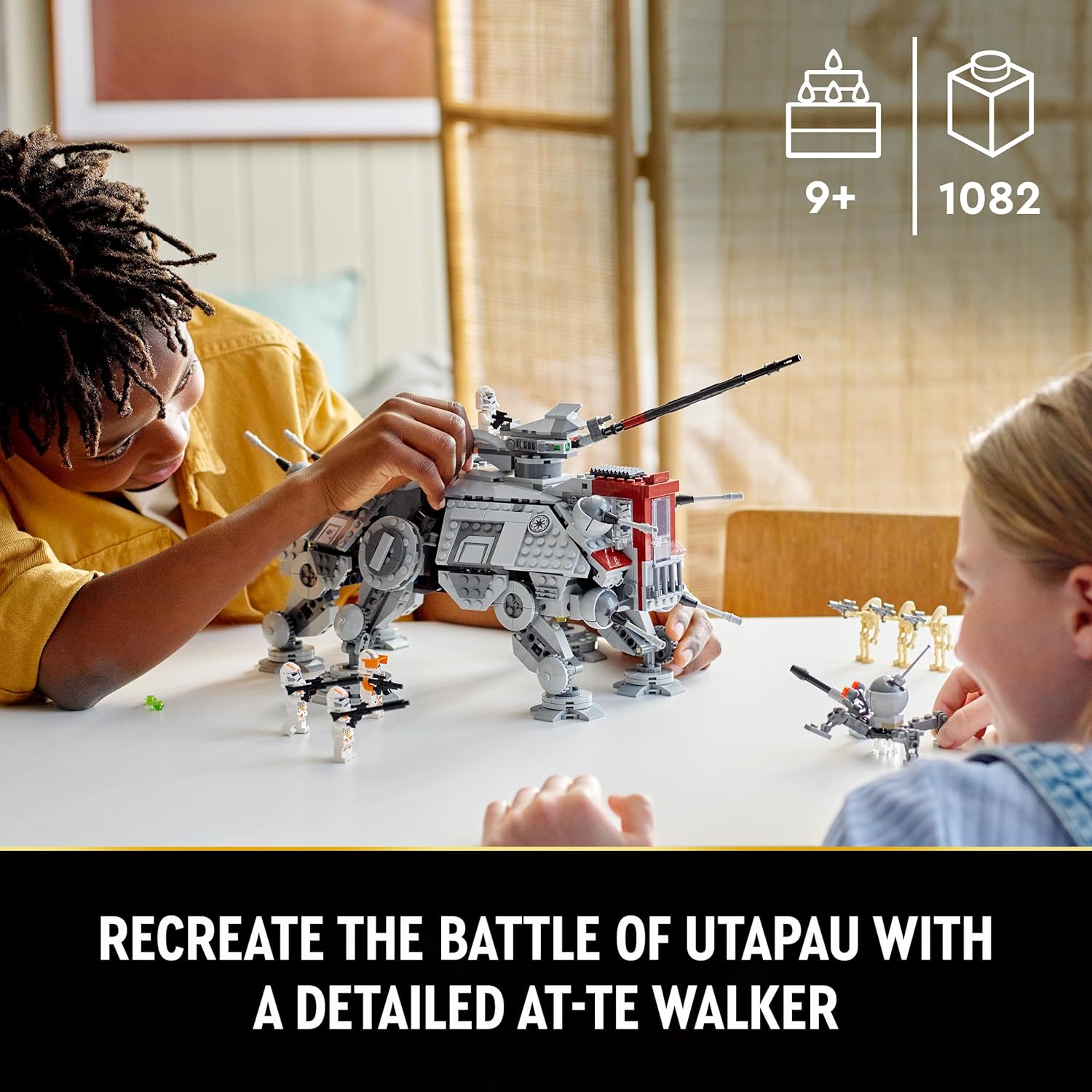 Thumbnail 1 de LEGO Star Wars 75337 AT-TE Walker Building Toy with 3 212th Clone Trooper Minifigures and Droid Figures