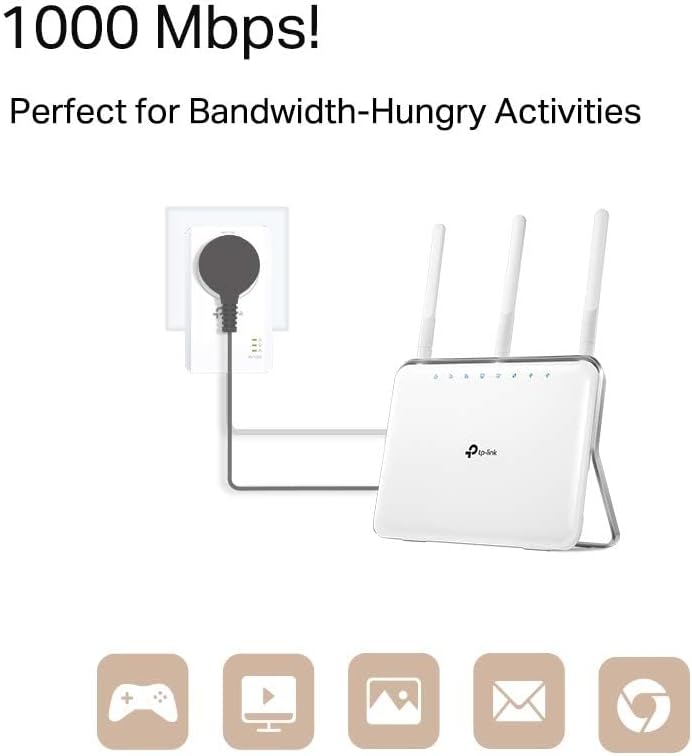 Detalle de TP-Link TL-PA7017PKIT powerline 1000 Mbps starter kit