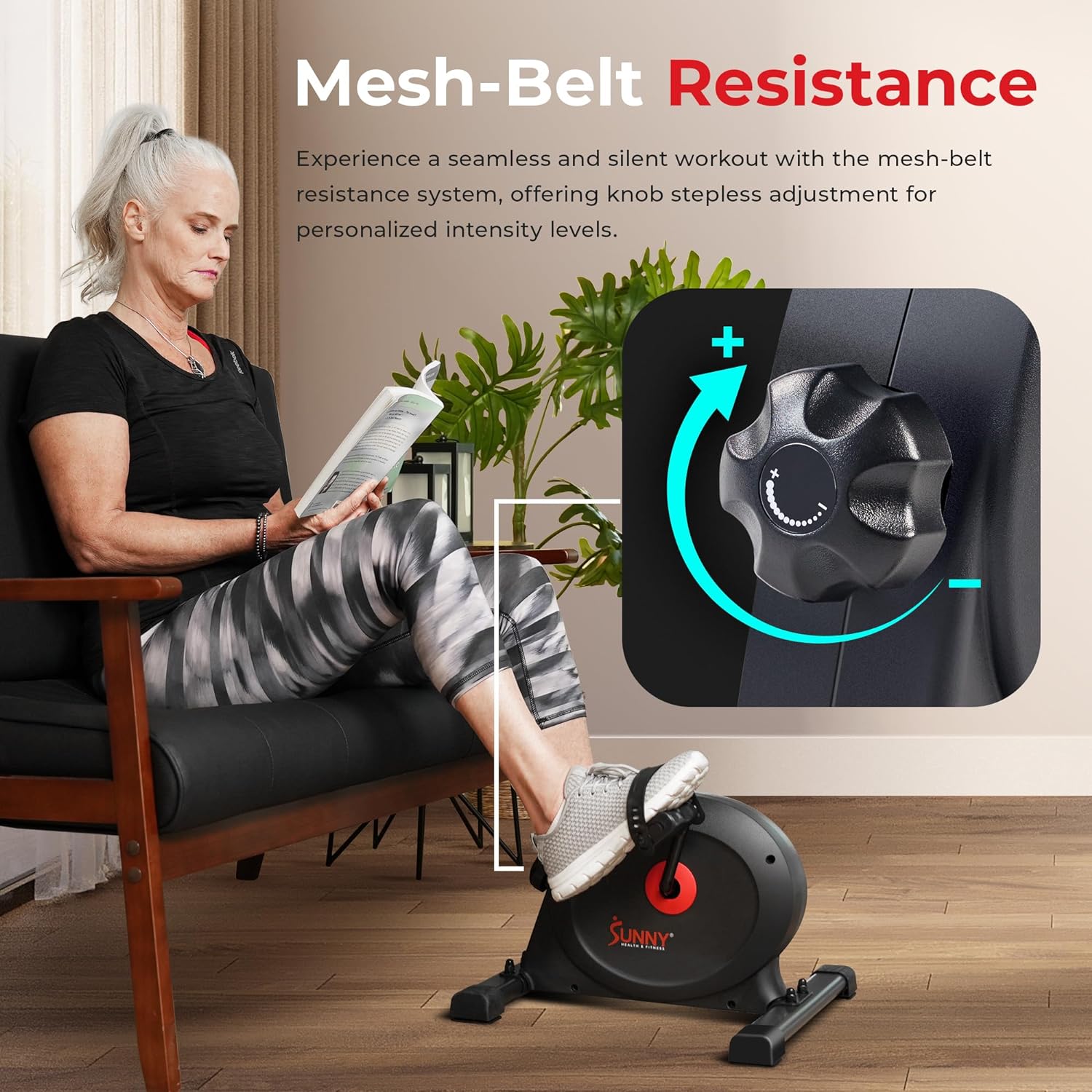 Thumbnail 4 de Sunny Health & Fitness Smart Under-Desk Bike ⚙