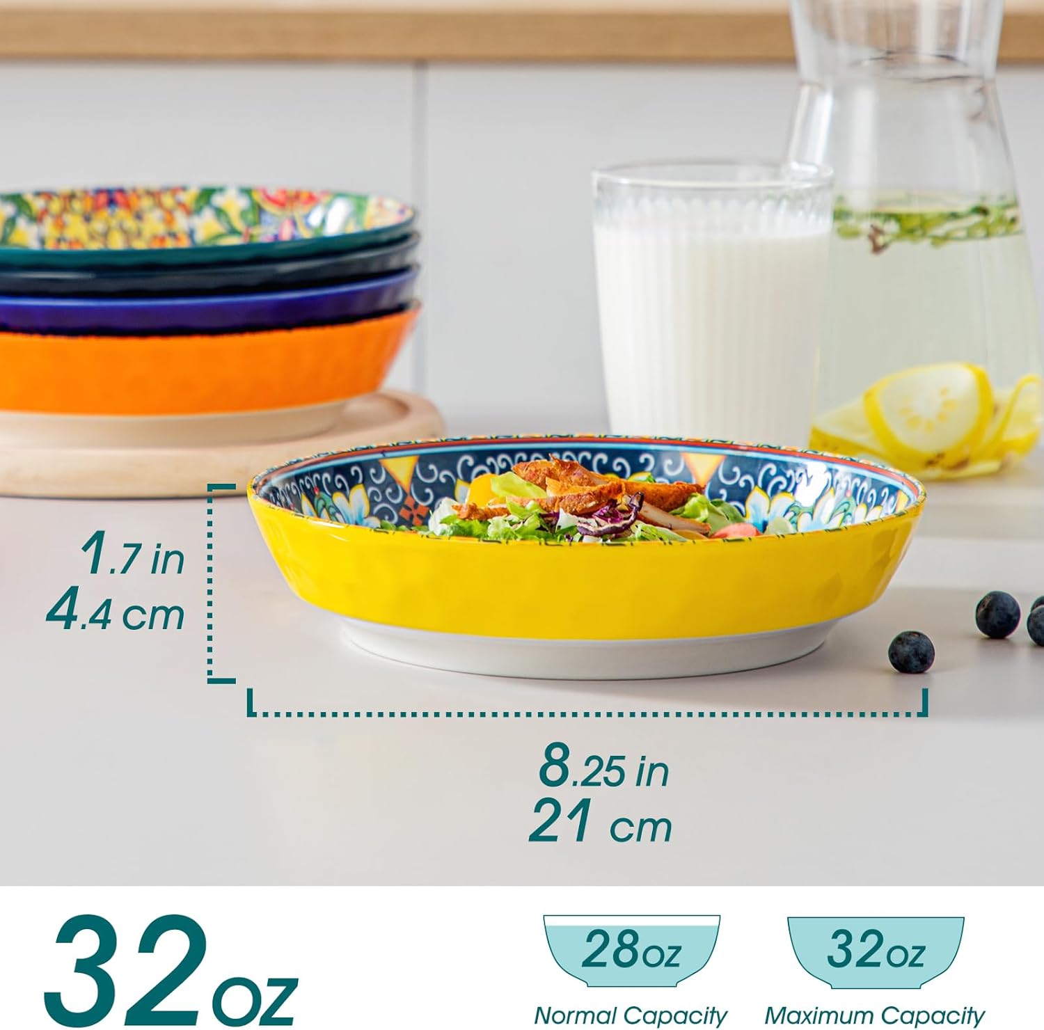 Detalle de Vancasso Pasta Bowls 32 Oz set of 6