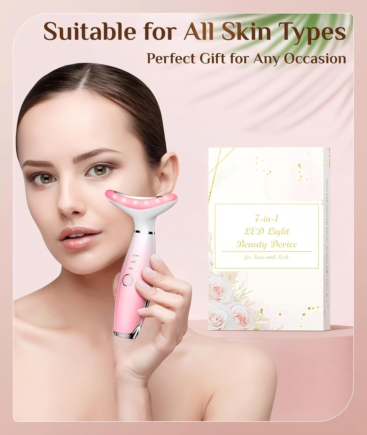 Thumbnail 6 de Dopsikn AM-8003 7-Color Galvanic Facial Massager with Heat and Vibration