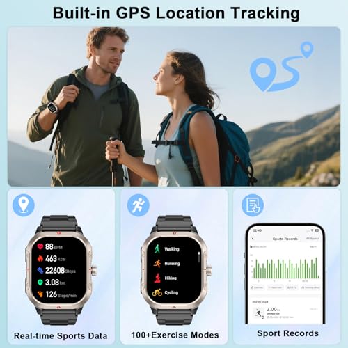 Detalle 2 de Reloj Inteligente Jugeman para Hombre con GPS y 110+ Modos Deportivos