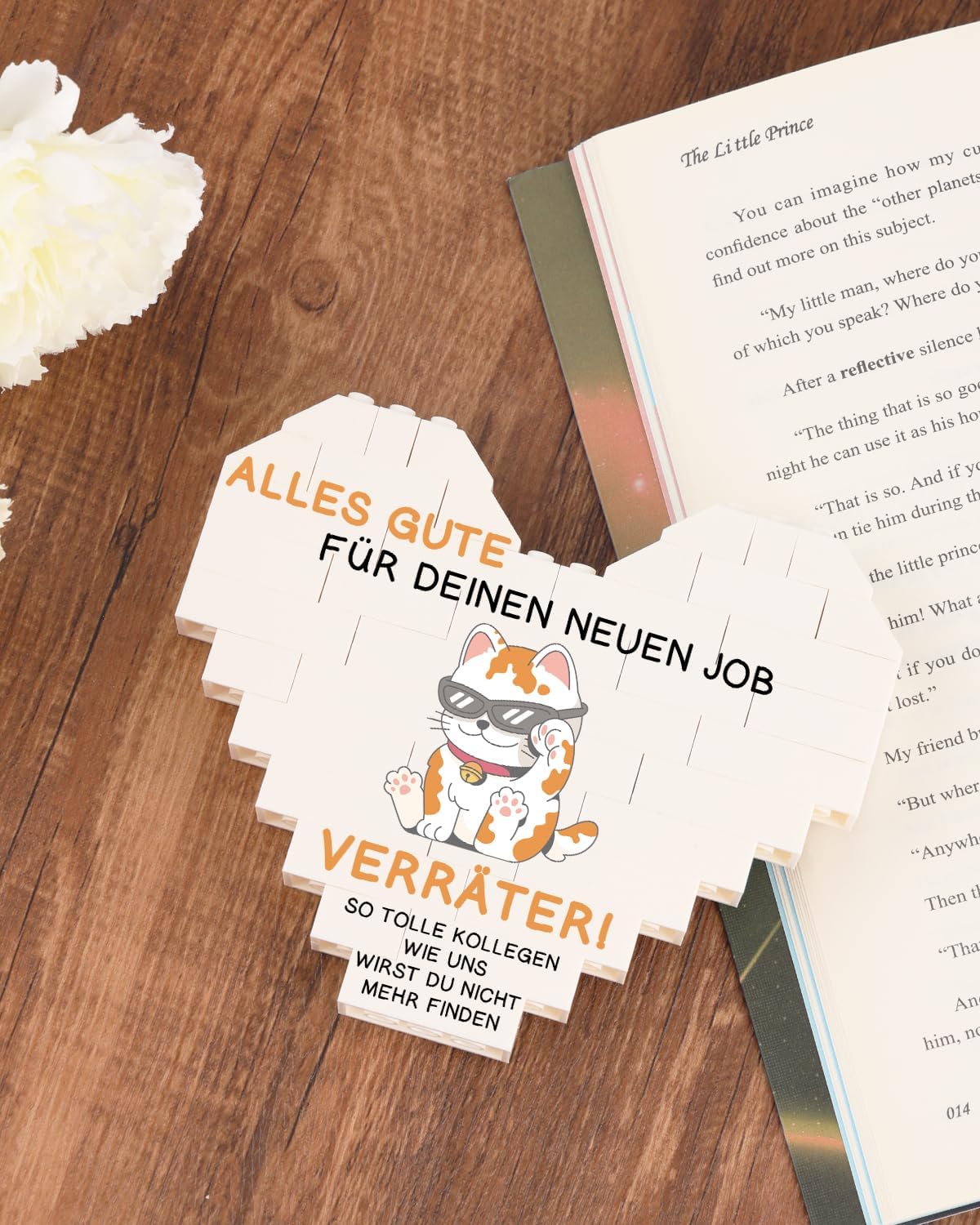 Detalle de PRSTENLY Herzförmige Plakette – Dekoration als Abschiedsgeschenk für Kollegin