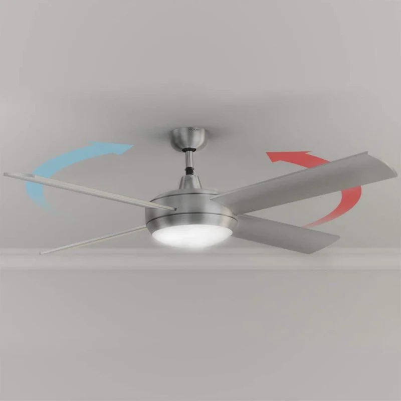 Detalle 2 de Cecotec EnergySilence Aero 570: Ventilador de Techo con Luz LED y Mando, 60 W, Plato Plata