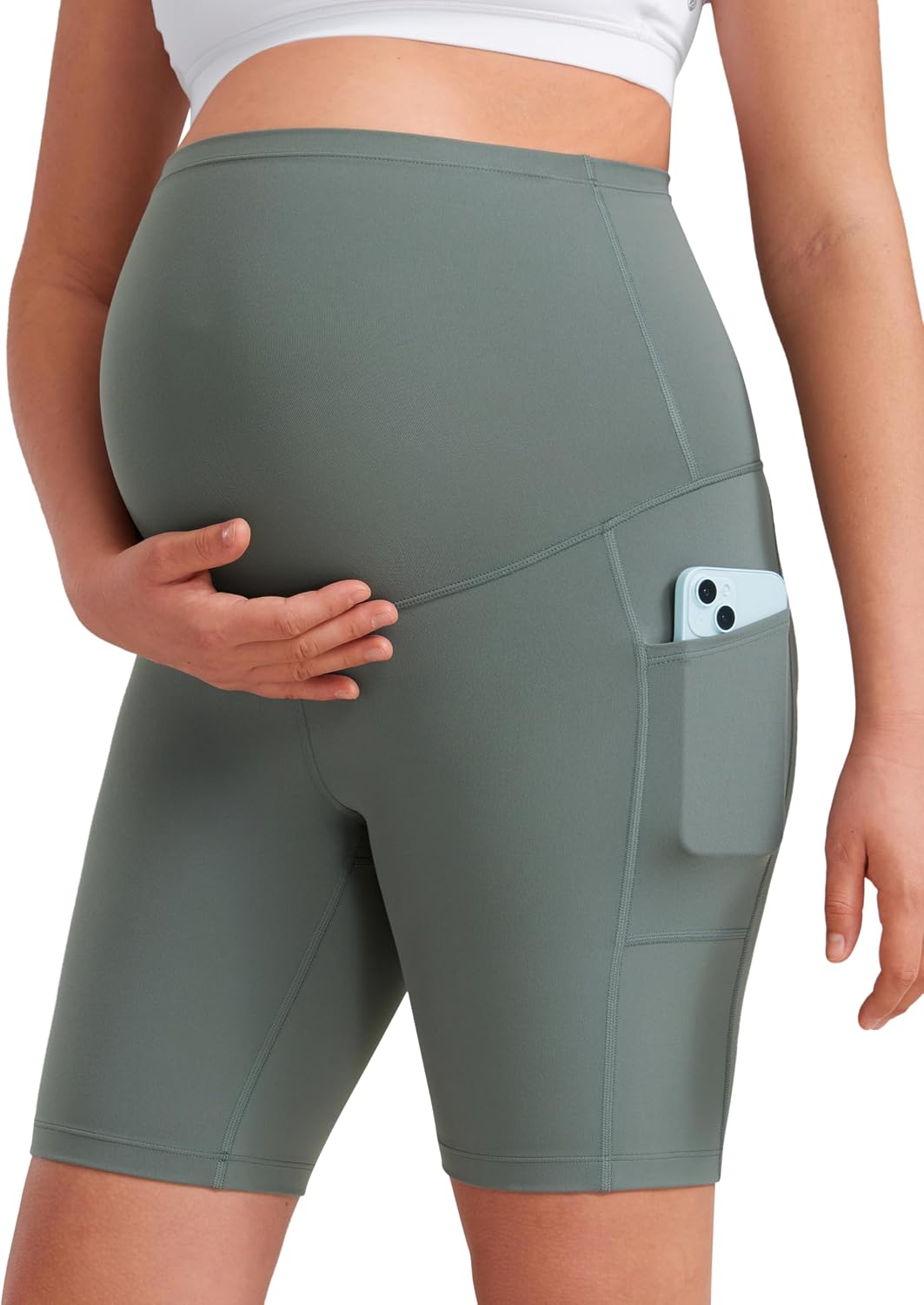 Thumbnail 6 de CRZ YOGA Donna Butterluxe Pantaloncini maternità: comfort di yoga durante gravidanza e postpartum