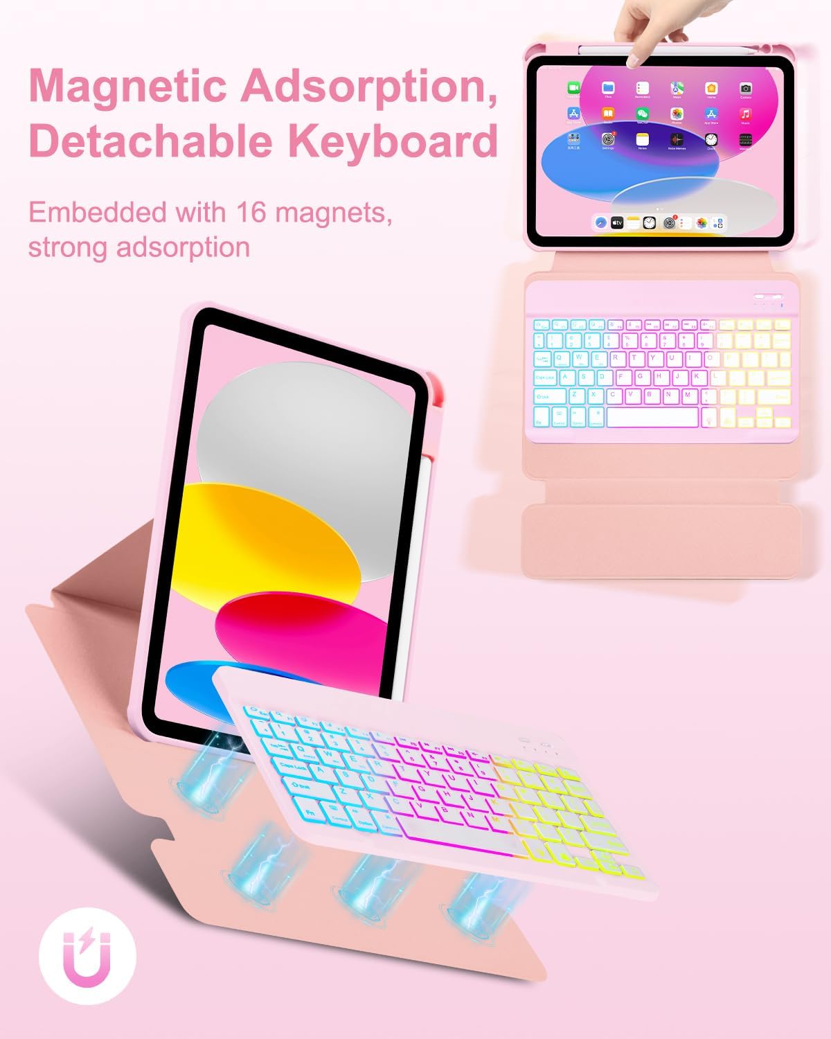 Detalle 1 de EAMPANG iPad keyboard case 11th Generation