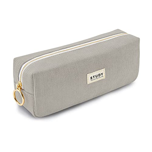 Detalle de KALIDI Mäppchen Federmäppchen Stiftemappe aus Cord-Stoff – 20,5 × 6 × 8,5 cm, 50 g