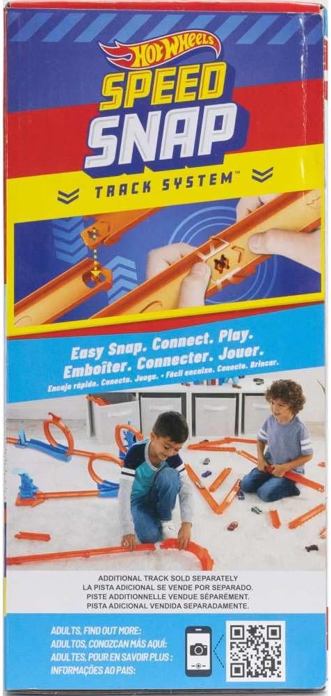 Detalle de Hot Wheels Track Creator Triple Loop Pack with 1:64 Scale Vehicle (JDW39)