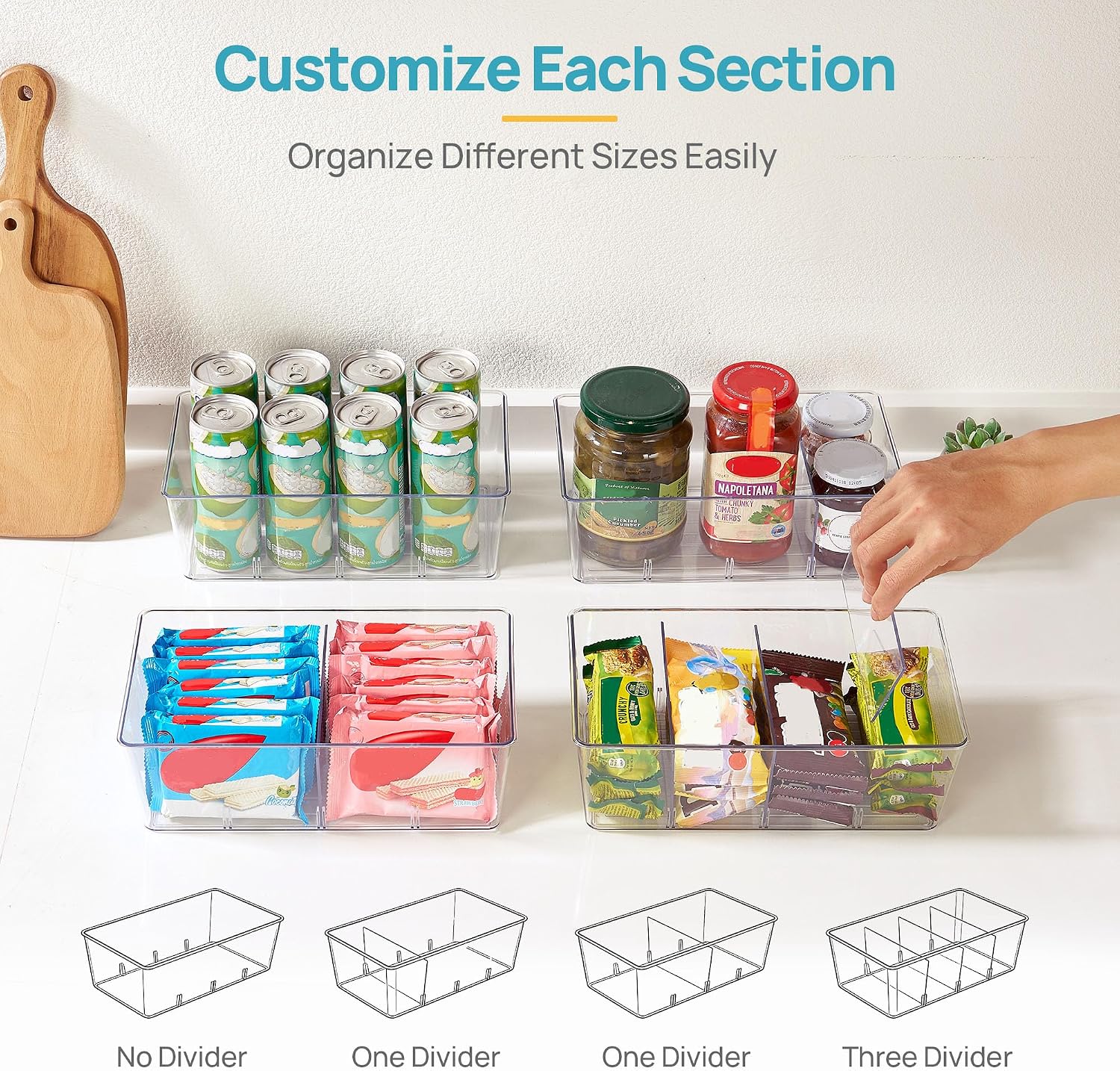 Thumbnail 4 de Vtopmart 8-Pack Food Storage Organizer Bins