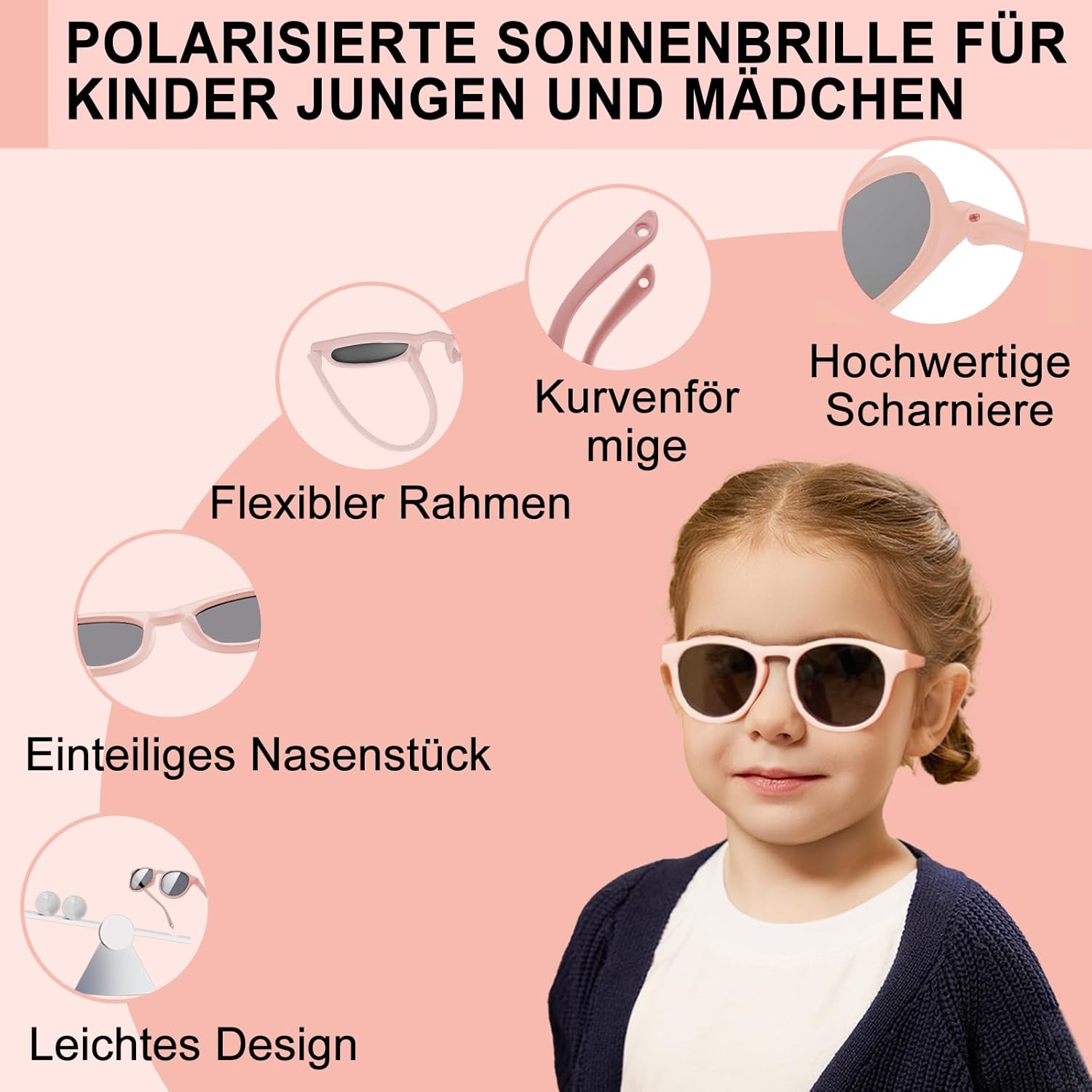 Thumbnail 4 de CODOMOR Baby Sunglasses with Adjustable Strap: UV400 Protection for 0–36 Months