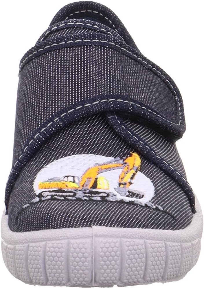 Detalle 2 de Superfit Jungen Hausschuhe 1-800278 – Strapazierfähige Textilhausschuhe mit Klettverschluss