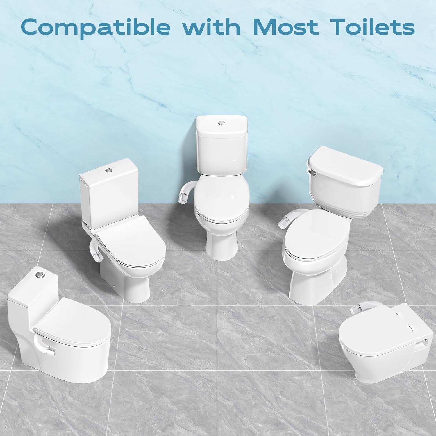 Thumbnail 6 de Shineforu B02801 Dual-Mode Non-Electric Bidet Attachment with Pressure Control