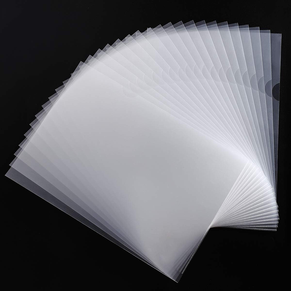 Detalle de Lot de 30 chemises plastique A4 transparentes en polypropylène 180 microns (SRVNPioy)