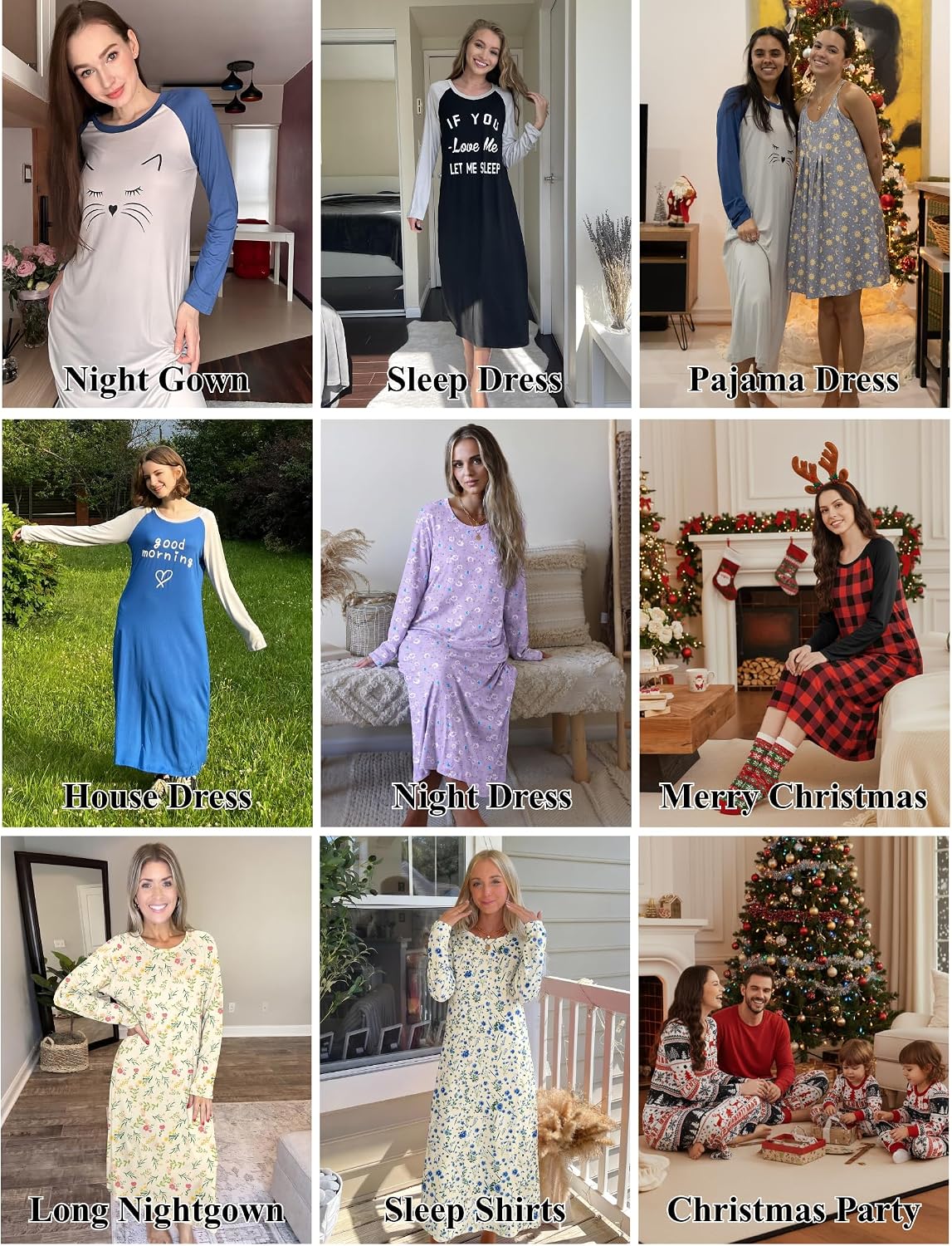 Thumbnail 6 de Ekouaer Women's Calf-Length Nightgown