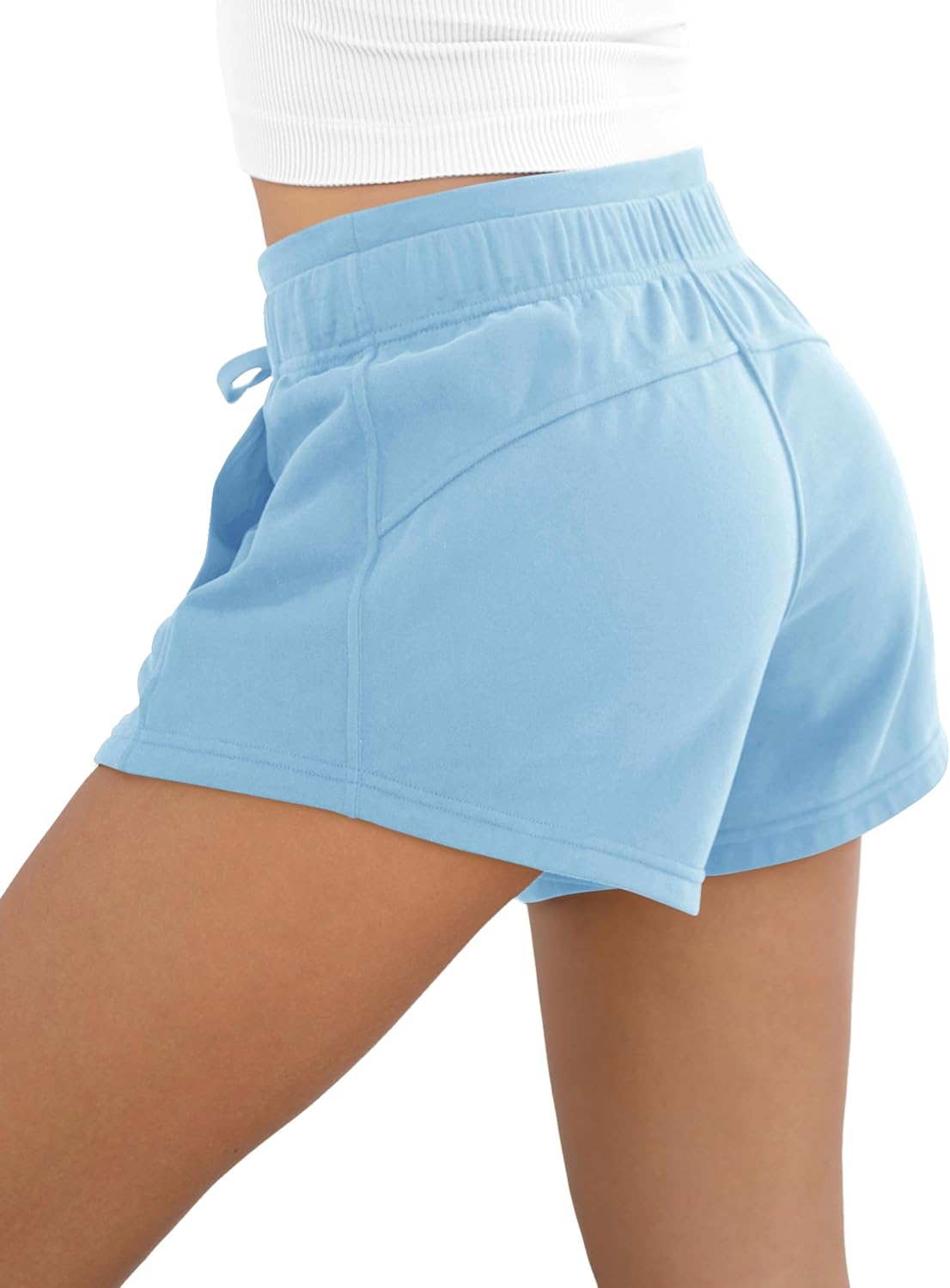Thumbnail 1 de ODODOS Women's Sweat Shorts with Pockets Cotton French Terry Drawstring