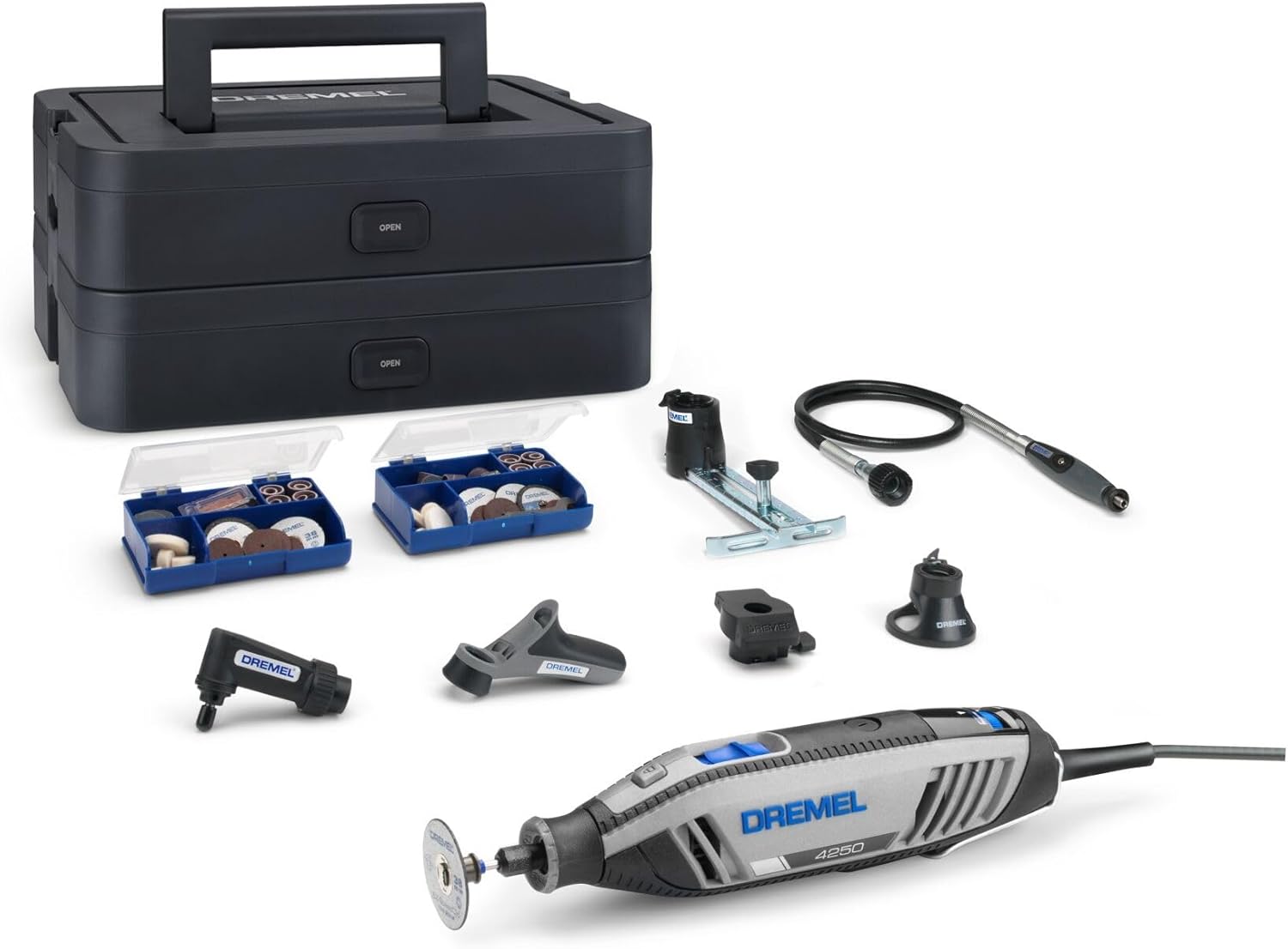 Dremel 4250 Outil Rotatif Multifonction 175W – kit 128 accessoires et coffret