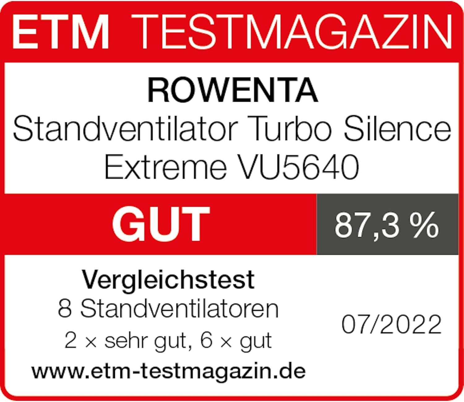 Thumbnail 1 de Rowenta Standventilator Turbo Silence Extreme (VU5640) – leiser Kraftpaket mit Nachtmodus