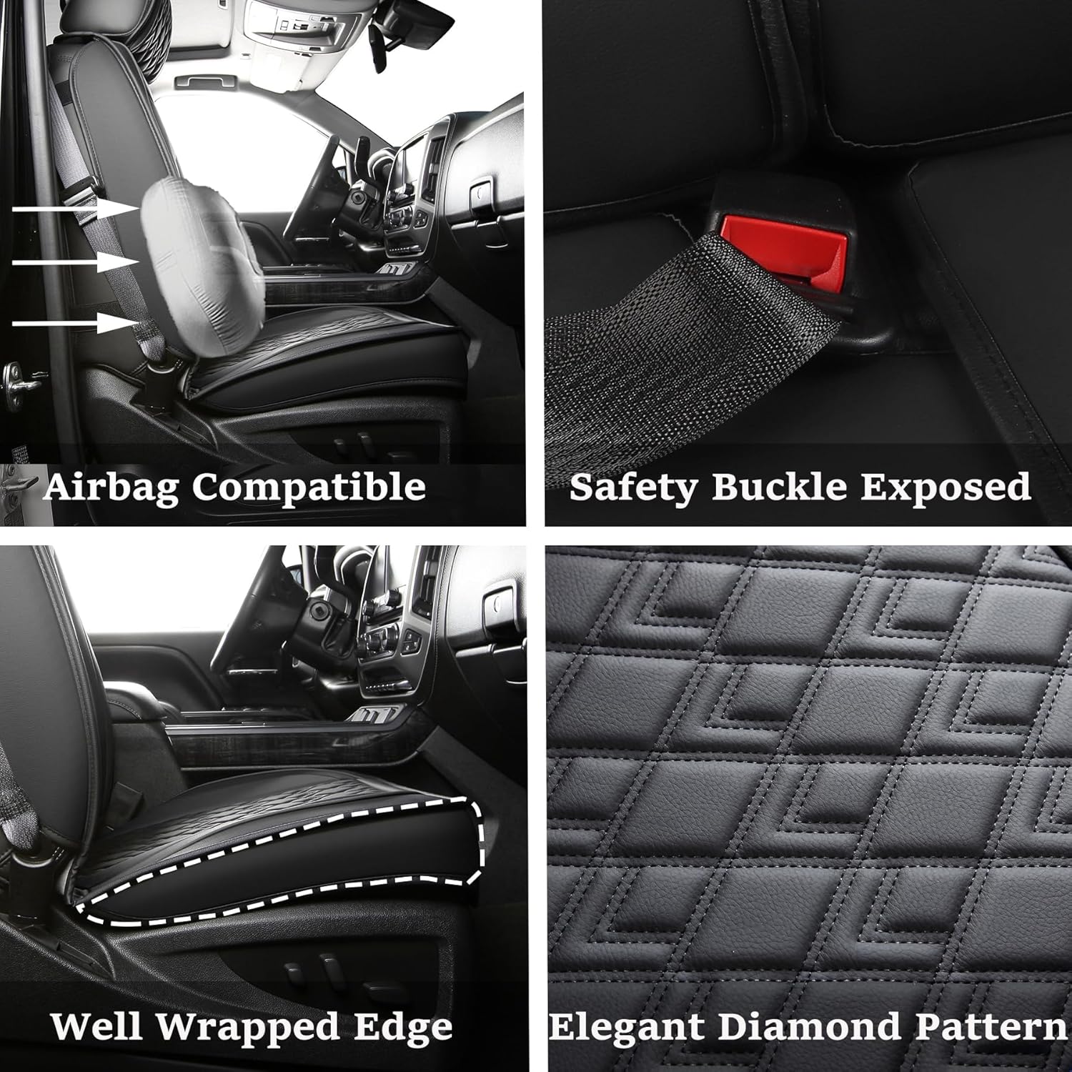Detalle 2 de JOJOBAY Chevy Silverado Seat Covers 2007-2026