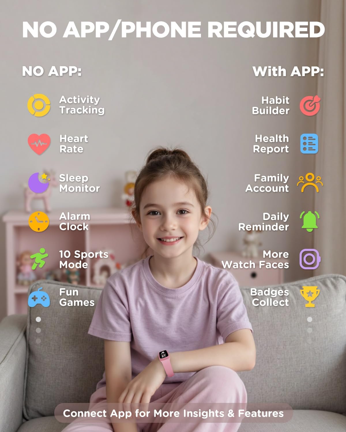 Detalle de BIGGERFIVE Vigor 3 Kids fitness tracker