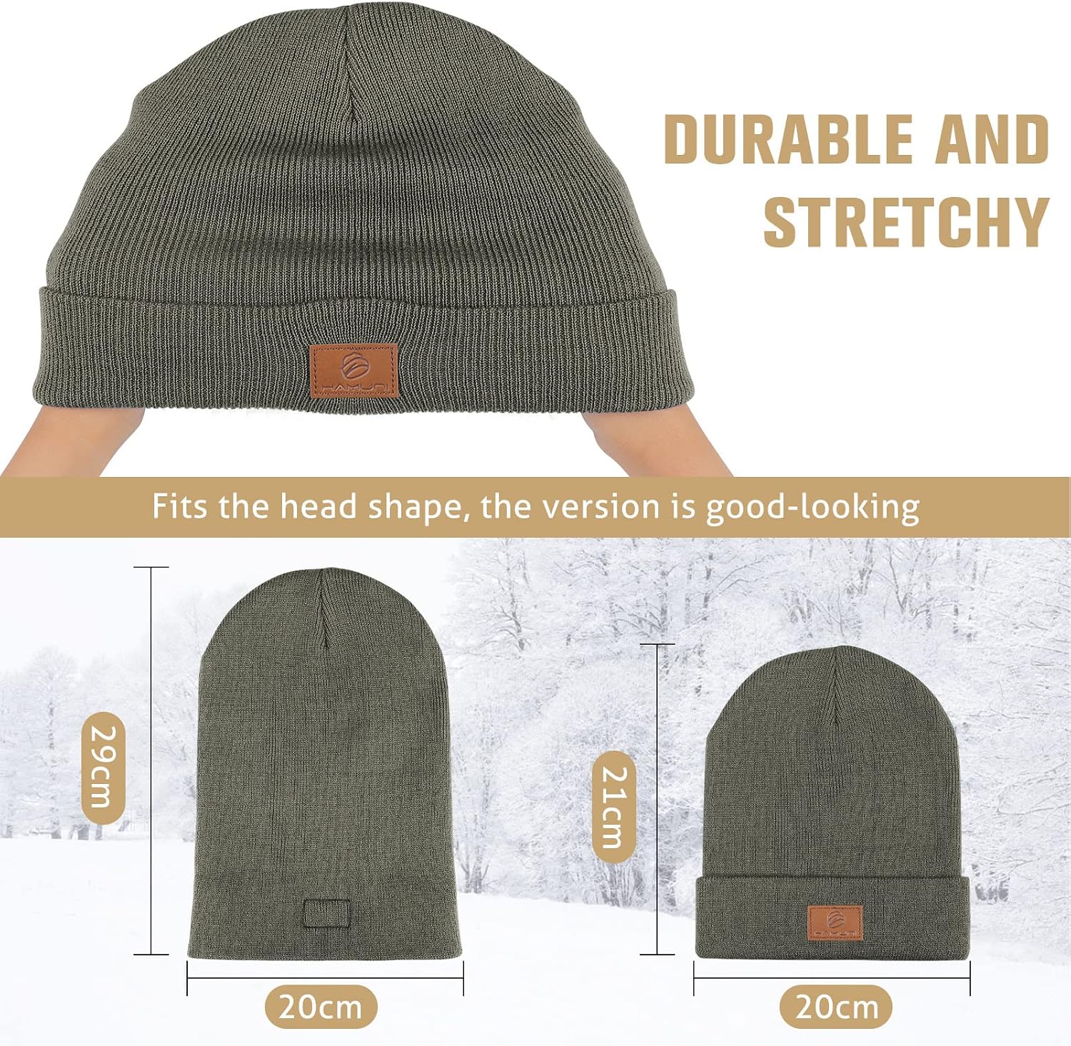 Detalle 2 de HAMUNI Beanie Mütze 54-60 cm