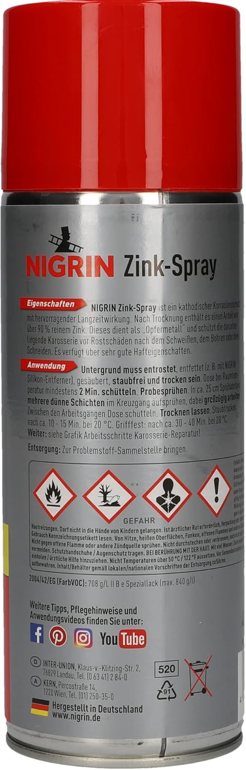 Thumbnail 2 de NIGRIN Zinkspray 6×400 ml