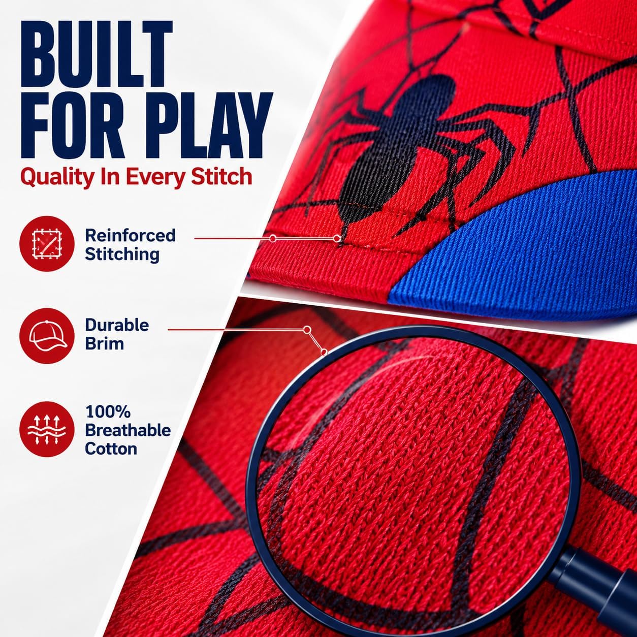 Thumbnail 3 de Marvel Accessory Supply Spider-Man 3D Boy Hat for Kids