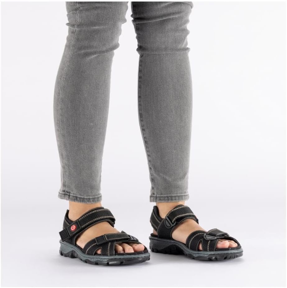 Thumbnail 1 de Rieker Damen Klassische Sandalen 68851 – Schlank, verlässlich und mit Klettverschluss