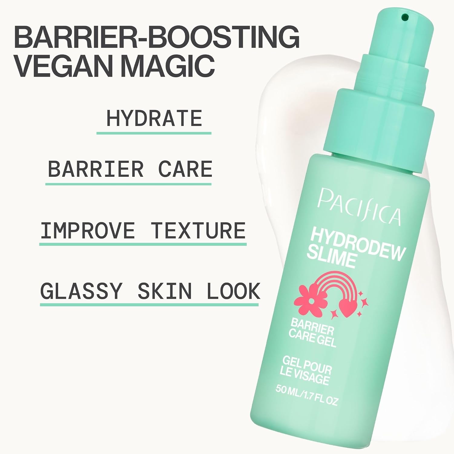 Detalle de Pacifica Hydrodew Slime Vegan Snail Mucin Barrier Face Moisturizing Gel
