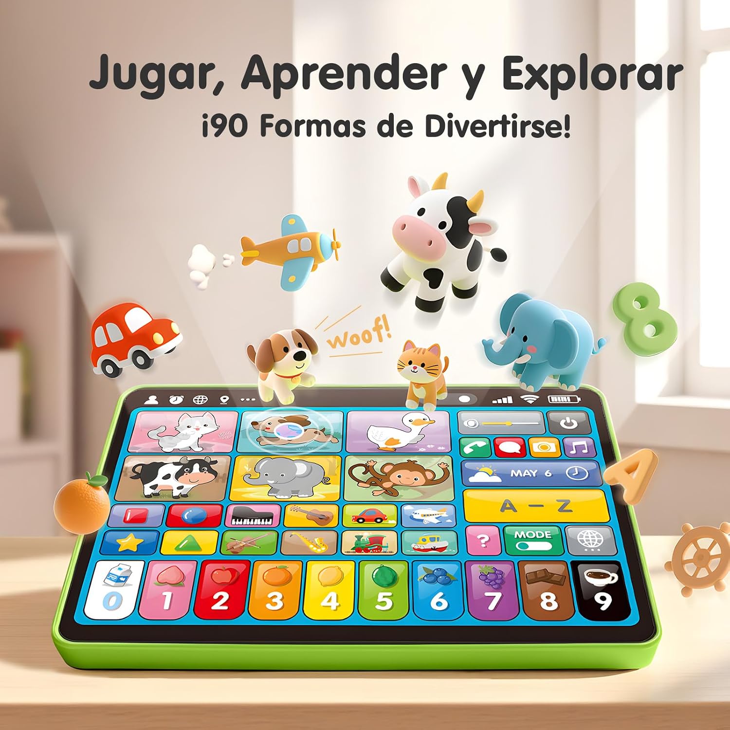 Detalle de Hahaland Tablet infantil educativa 5 idiomas