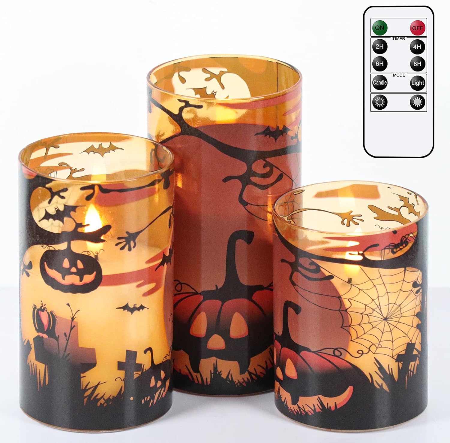 Detalle de Eldnacele Flameless Candles Real Wax